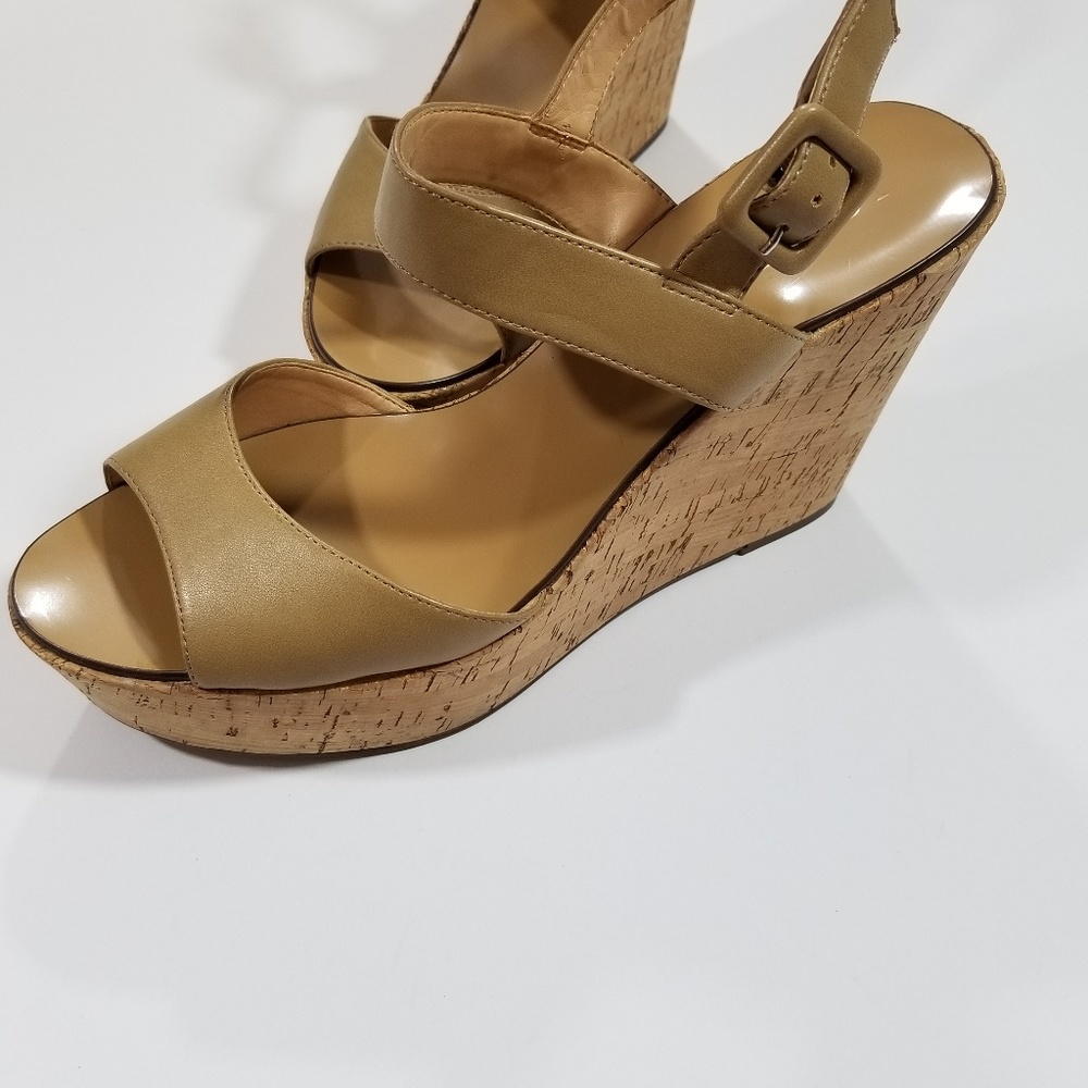J Crew Maryanne Cork Wedge Sandals 10